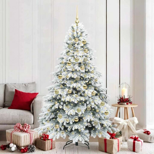 Mākslīgā Ziemassvētku Eglīte Su 300 Led Zaļa 210 Cm Pe Un Pvc Vidaxl