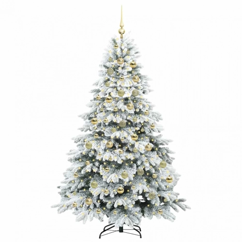Mākslīgā Ziemassvētku Eglīte Su 300 Led Zaļa 210 Cm Pe Un Pvc Vidaxl