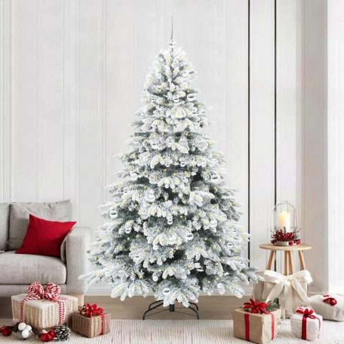 Mākslīgā Ziemassvētku Eglīte Su 300 Led Zaļa 210 Cm Pe Un Pvc Vidaxl