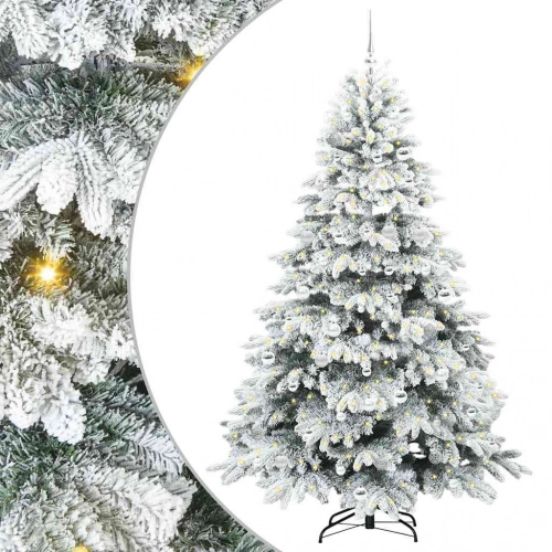 Mākslīgā Ziemassvētku Eglīte Su 300 Led Zaļa 210 Cm Pe Un Pvc Vidaxl