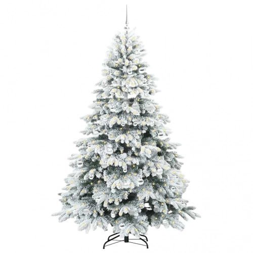 Mākslīgā Ziemassvētku Eglīte Su 300 Led Zaļa 210 Cm Pe Un Pvc Vidaxl