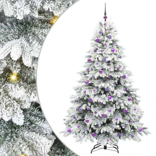 Mākslīgā Ziemassvētku Eglīte Su 300 Led Zaļa 210 Cm Pe Un Pvc Vidaxl