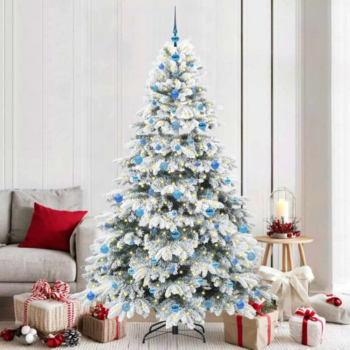 Mākslīgā Ziemassvētku Eglīte Su 300 Led Zaļa 210 Cm Pe Un Pvc Vidaxl