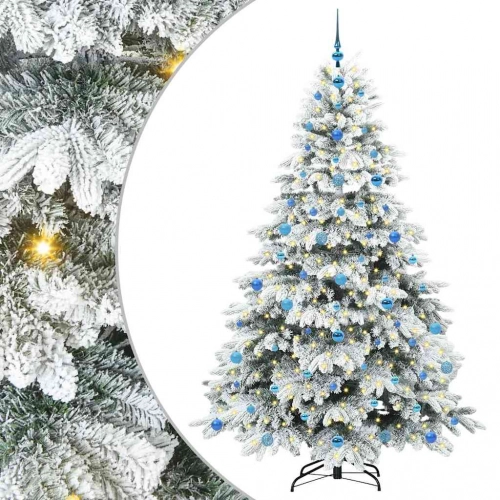 Mākslīgā Ziemassvētku Eglīte Su 300 Led Zaļa 210 Cm Pe Un Pvc Vidaxl