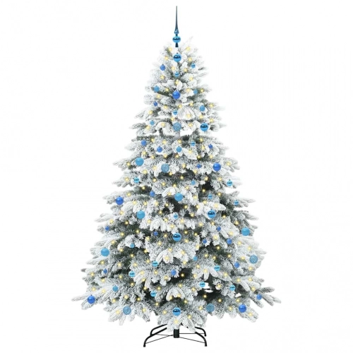 Mākslīgā Ziemassvētku Eglīte Su 300 Led Zaļa 210 Cm Pe Un Pvc Vidaxl