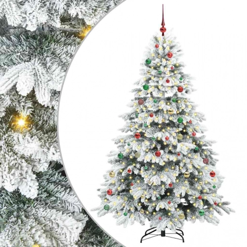 Mākslīgā Ziemassvētku Eglīte Su 300 Led Zaļa 210 Cm Pe Un Pvc Vidaxl