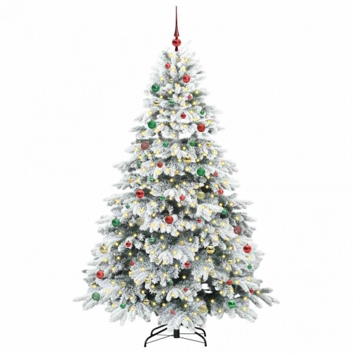 Mākslīgā Ziemassvētku Eglīte Su 300 Led Zaļa 210 Cm Pe Un Pvc Vidaxl