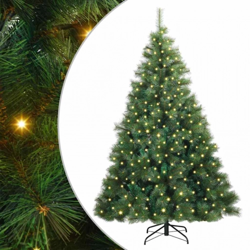 Mākslīgā Ziemassvētku Eglīte Su 300 Led Zaļa 210 Cm Pe Un Pvc Vidaxl