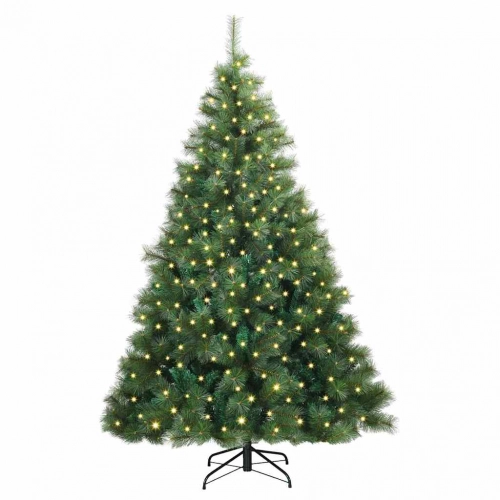 Mākslīgā Ziemassvētku Eglīte Su 300 Led Zaļa 210 Cm Pe Un Pvc Vidaxl