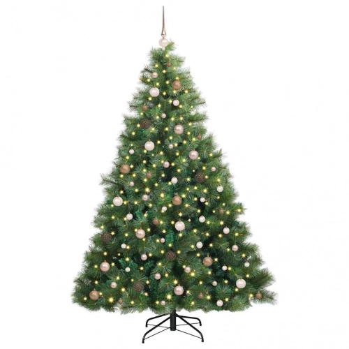 Mākslīgā Ziemassvētku Eglīte Su 300 Led Zaļa 210 Cm Pe Un Pvc Vidaxl