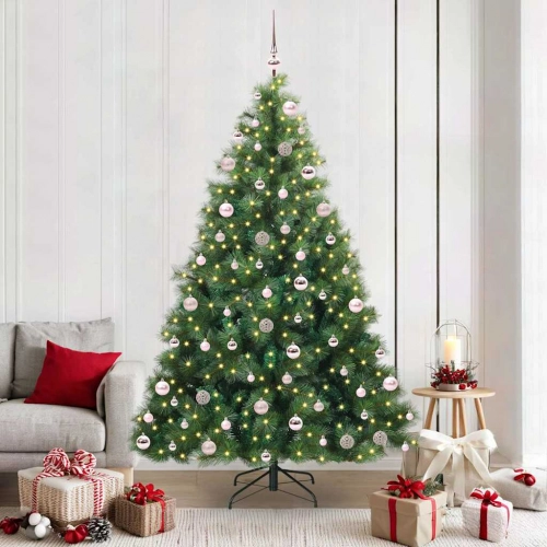 Mākslīgā Ziemassvētku Eglīte Su 300 Led Zaļa 210 Cm Pe Un Pvc Vidaxl