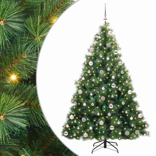 Mākslīgā Ziemassvētku Eglīte Su 300 Led Zaļa 210 Cm Pe Un Pvc Vidaxl