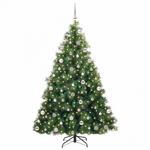 Mākslīgā Ziemassvētku Eglīte Su 300 Led Zaļa 210 Cm Pe Un Pvc Vidaxl