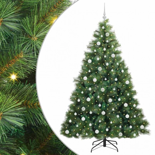 Mākslīgā Ziemassvētku Eglīte Su 300 Led Zaļa 210 Cm Pe Un Pvc Vidaxl
