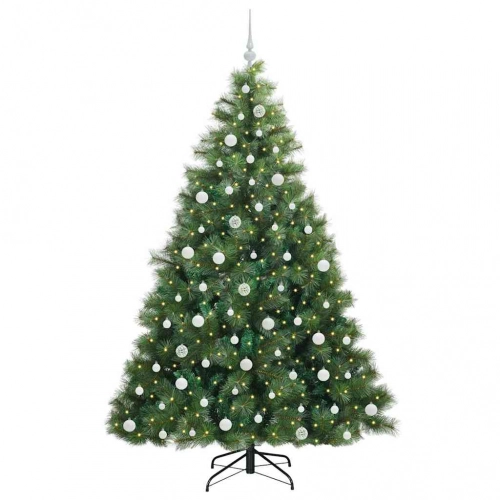 Mākslīgā Ziemassvētku Eglīte Su 300 Led Zaļa 210 Cm Pe Un Pvc Vidaxl
