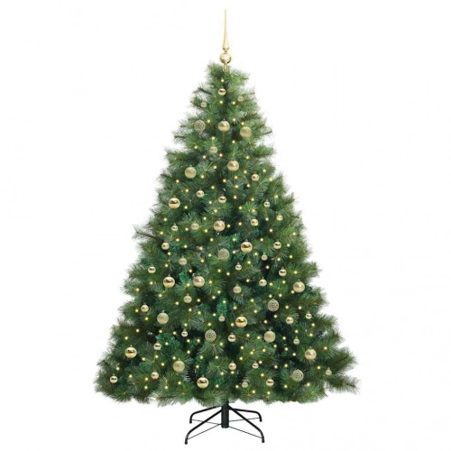 Mākslīgā Ziemassvētku Eglīte Su 300 Led Zaļa 210 Cm Pe Un Pvc Vidaxl