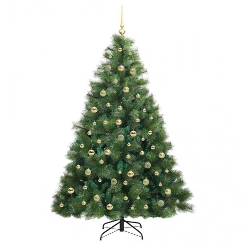 Mākslīgā Ziemassvētku Eglīte Su 300 Led Zaļa 210 Cm Pe Un Pvc Vidaxl