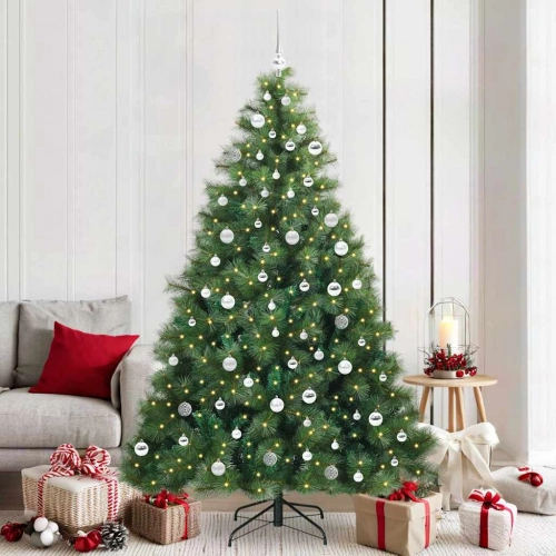 Mākslīgā Ziemassvētku Eglīte Su 300 Led Zaļa 210 Cm Pe Un Pvc Vidaxl