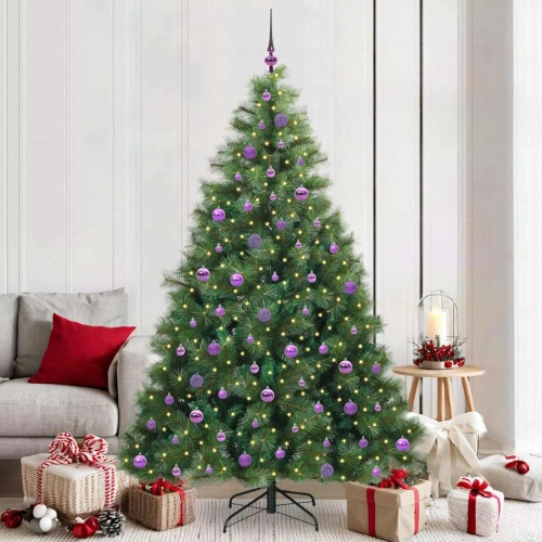 Mākslīgā Ziemassvētku Eglīte Su 300 Led Zaļa 210 Cm Pe Un Pvc Vidaxl