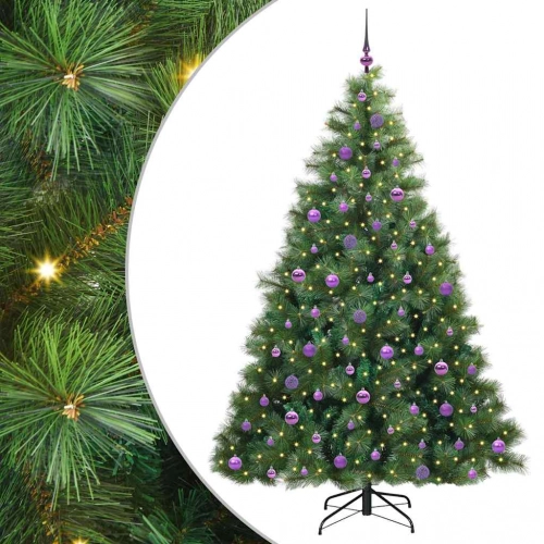 Mākslīgā Ziemassvētku Eglīte Su 300 Led Zaļa 210 Cm Pe Un Pvc Vidaxl