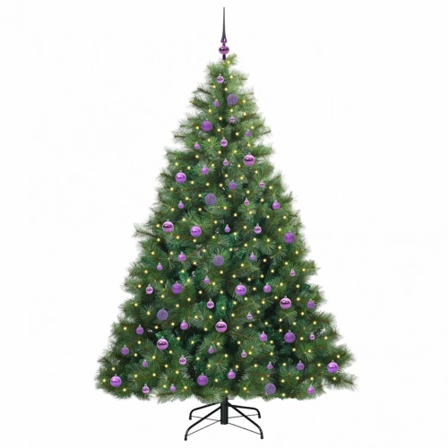 Mākslīgā Ziemassvētku Eglīte Su 300 Led Zaļa 210 Cm Pe Un Pvc Vidaxl