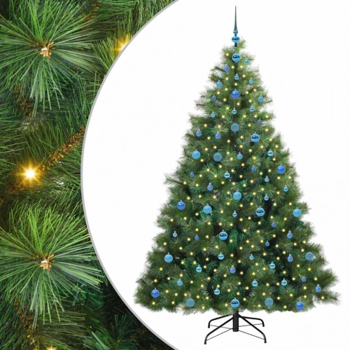 Mākslīgā Ziemassvētku Eglīte Su 300 Led Zaļa 210 Cm Pe Un Pvc Vidaxl