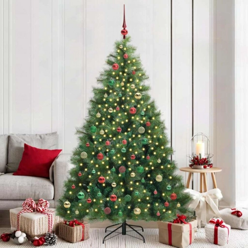 Mākslīgā Ziemassvētku Eglīte Su 300 Led Zaļa 210 Cm Pe Un Pvc Vidaxl