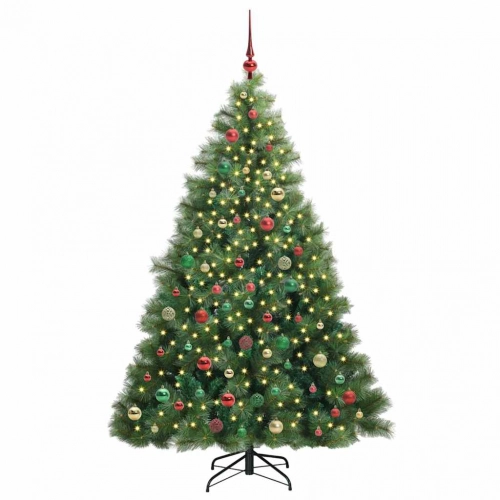 Mākslīgā Ziemassvētku Eglīte Su 300 Led Zaļa 210 Cm Pe Un Pvc Vidaxl