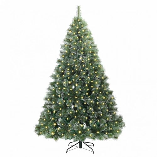 Mākslīgā Ziemassvētku Eglīte Su 300 Led Zaļa 210 Cm Pe Un Pvc Vidaxl