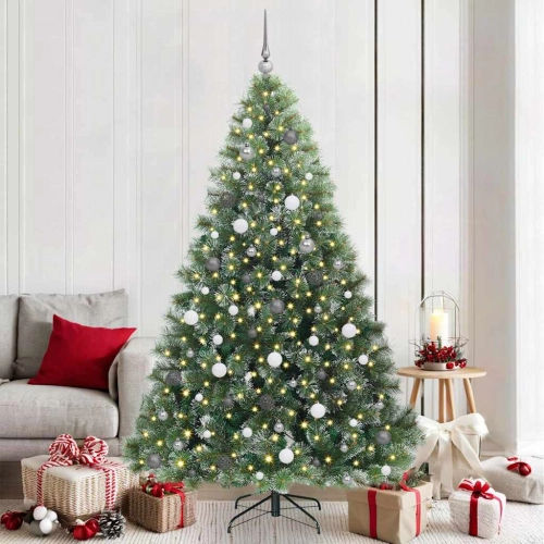 Mākslīgā Ziemassvētku Eglīte Su 300 Led Zaļa 210 Cm Pe Un Pvc Vidaxl
