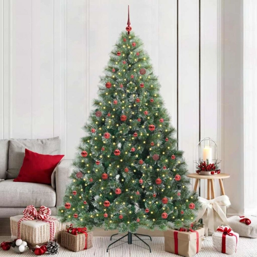Mākslīgā Ziemassvētku Eglīte Su 300 Led Zaļa 210 Cm Pe Un Pvc Vidaxl