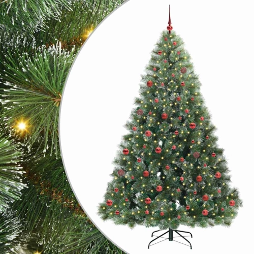 Mākslīgā Ziemassvētku Eglīte Su 300 Led Zaļa 210 Cm Pe Un Pvc Vidaxl
