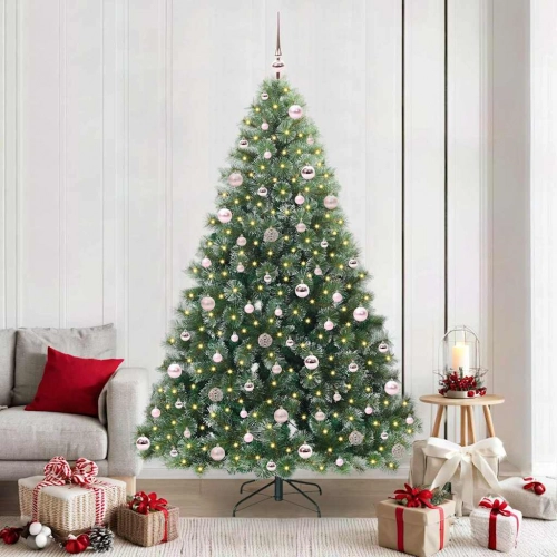 Mākslīgā Ziemassvētku Eglīte Su 300 Led Zaļa 210 Cm Pe Un Pvc Vidaxl