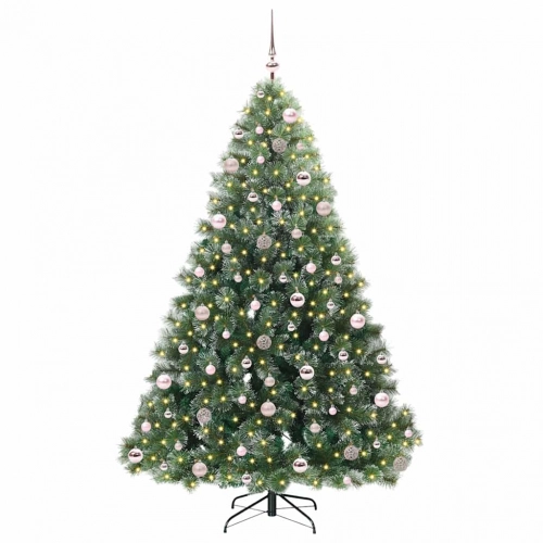 Mākslīgā Ziemassvētku Eglīte Su 300 Led Zaļa 210 Cm Pe Un Pvc Vidaxl