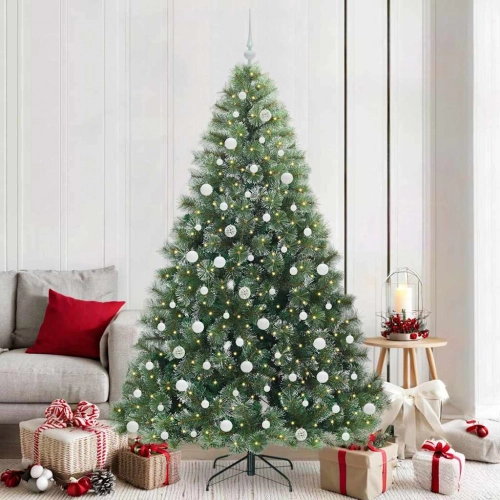 Mākslīgā Ziemassvētku Eglīte Su 300 Led Zaļa 210 Cm Pe Un Pvc Vidaxl