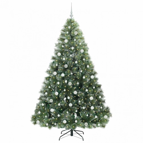 Mākslīgā Ziemassvētku Eglīte Su 300 Led Zaļa 210 Cm Pe Un Pvc Vidaxl