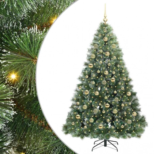 Mākslīgā Ziemassvētku Eglīte Su 300 Led Zaļa 210 Cm Pe Un Pvc Vidaxl