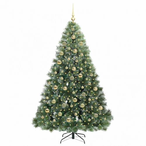 Mākslīgā Ziemassvētku Eglīte Su 300 Led Zaļa 210 Cm Pe Un Pvc Vidaxl