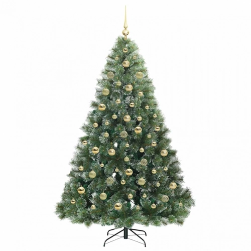 Mākslīgā Ziemassvētku Eglīte Su 300 Led Zaļa 210 Cm Pe Un Pvc Vidaxl