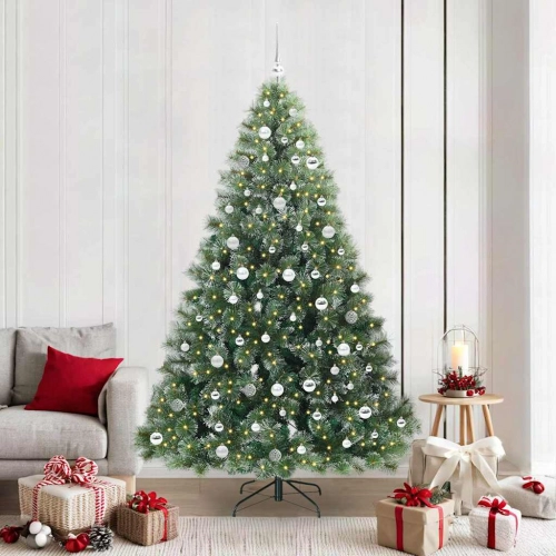 Mākslīgā Ziemassvētku Eglīte Su 300 Led Zaļa 210 Cm Pe Un Pvc Vidaxl