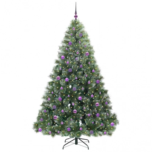 Mākslīgā Ziemassvētku Eglīte Su 300 Led Zaļa 210 Cm Pe Un Pvc Vidaxl