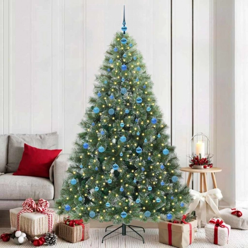 Mākslīgā Ziemassvētku Eglīte Su 300 Led Zaļa 210 Cm Pe Un Pvc Vidaxl