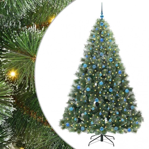 Mākslīgā Ziemassvētku Eglīte Su 300 Led Zaļa 210 Cm Pe Un Pvc Vidaxl