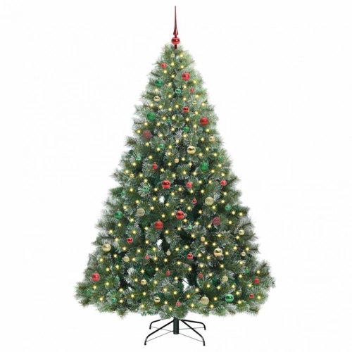 Mākslīgā Ziemassvētku Eglīte Su 300 Led Zaļa 210 Cm Pe Un Pvc Vidaxl