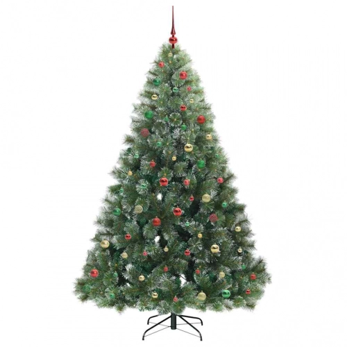 Mākslīgā Ziemassvētku Eglīte Su 300 Led Zaļa 210 Cm Pe Un Pvc Vidaxl