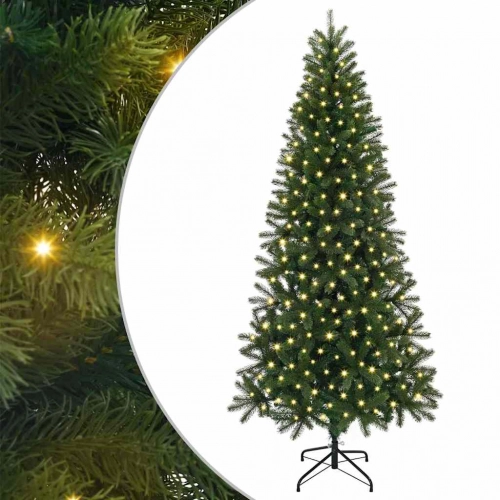 Mākslīgā Ziemassvētku Eglīte Su 300 Led Zaļa 240 Cm Pe Un Pvc Vidaxl