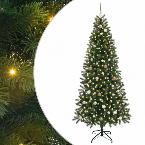 Mākslīgā Ziemassvētku Eglīte Su 300 Led Zaļa 240 Cm Pe Un Pvc Vidaxl