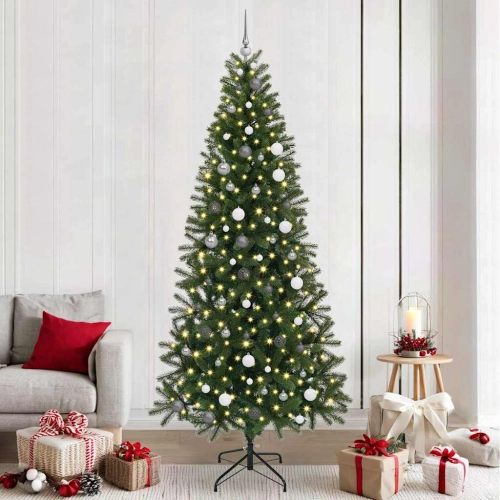 Mākslīgā Ziemassvētku Eglīte Su 300 Led Zaļa 240 Cm Pe Un Pvc Vidaxl