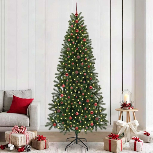 Mākslīgā Ziemassvētku Eglīte Su 300 Led Zaļa 240 Cm Pe Un Pvc Vidaxl