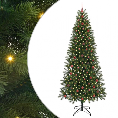 Mākslīgā Ziemassvētku Eglīte Su 300 Led Zaļa 240 Cm Pe Un Pvc Vidaxl
